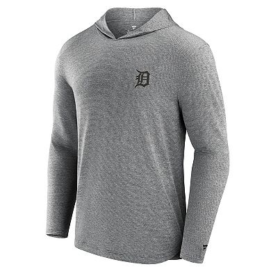 Men's Fanatics Signature Black Detroit Tigers Front Office Tech Lightweight Hoodie T-Shirt