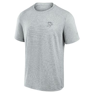Men's Fanatics Signature Gray Pittsburgh Penguins Front Office Tech T-Shirt