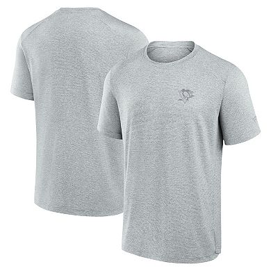 Men's Fanatics Signature Gray Pittsburgh Penguins Front Office Tech T-Shirt