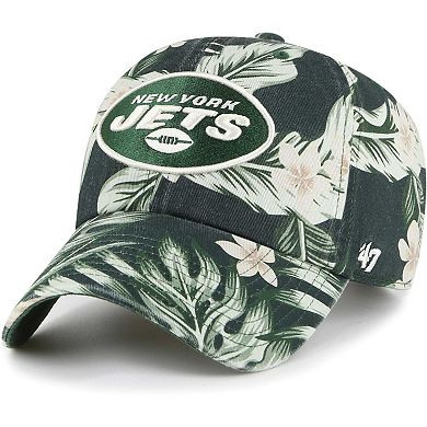 Women's '47 Green New York Jets Tropicalia Clean Up Adjustable Hat