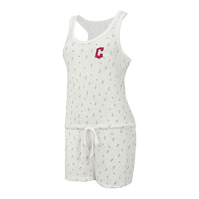 Women's Concepts Sport Cream Cleveland Guardians Gardner Hacci Knit Romper