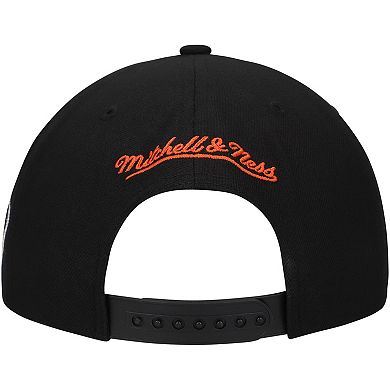 Men's Mitchell & Ness Black Philadelphia Flyers Core Team Script 2.0 Snapback Hat