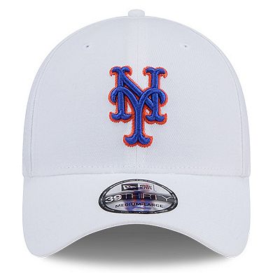 Men's New Era White New York Mets Evergreen 39THIRTY Flex Hat