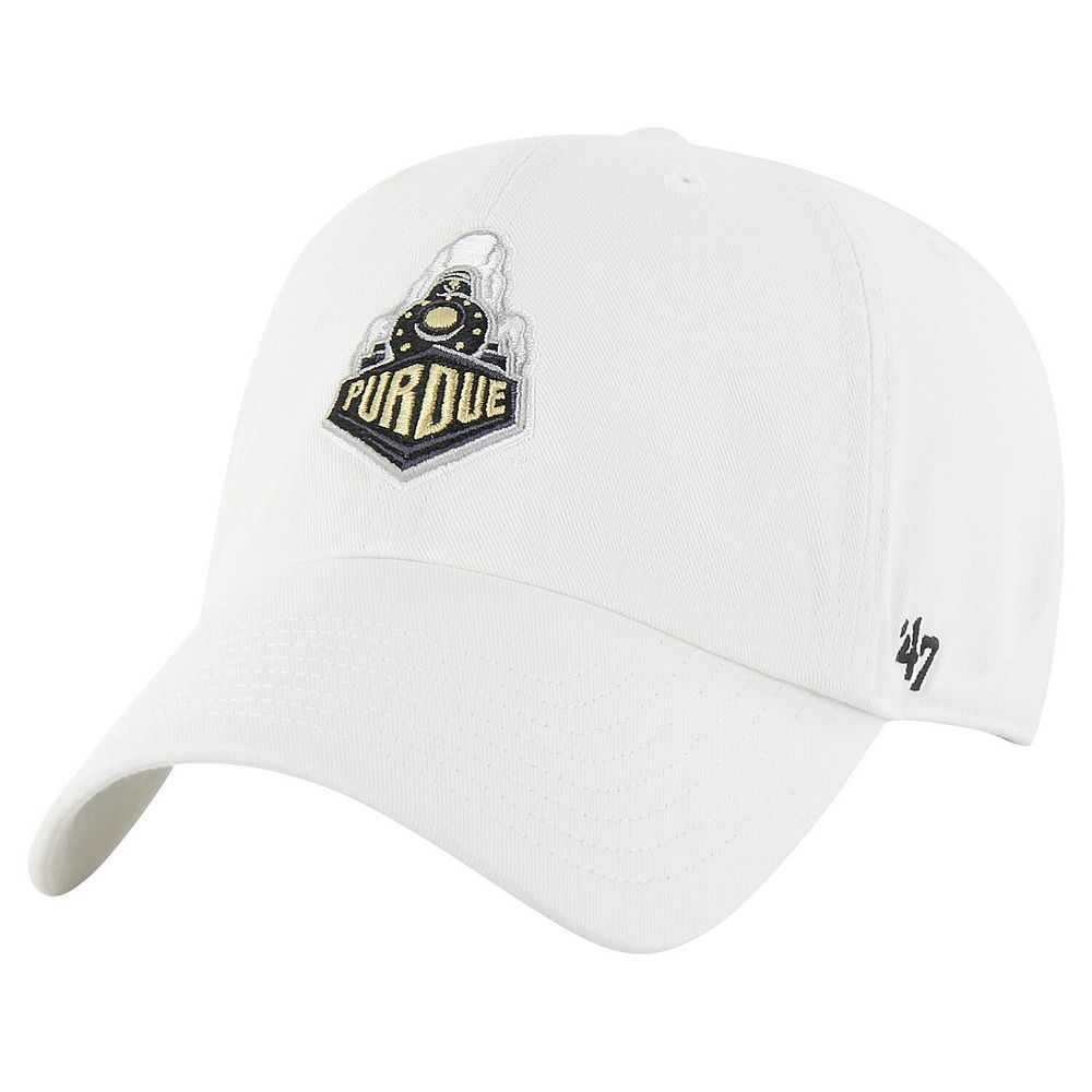 Men's '47 White Purdue Boilermakers Clean Up Adjustable Hat