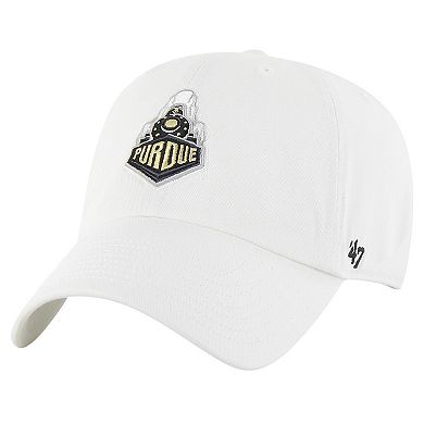 Men's '47 White Purdue Boilermakers Clean Up Adjustable Hat