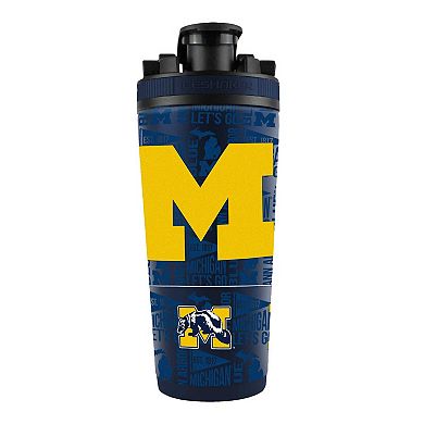 WinCraft Michigan Wolverines 26oz. 4D Stainless Steel Ice Shaker Bottle