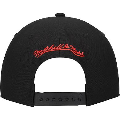 Men's Mitchell & Ness Black Washington Capitals Core Team Script 2.0 Snapback Hat
