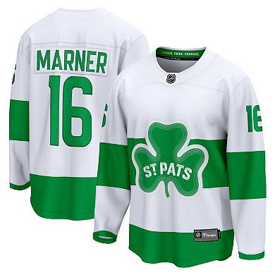 Men's Fanatics Branded Mitch Marner White Toronto Maple Leafs St. Patricks Alternate Premier Breakaway Player Jersey