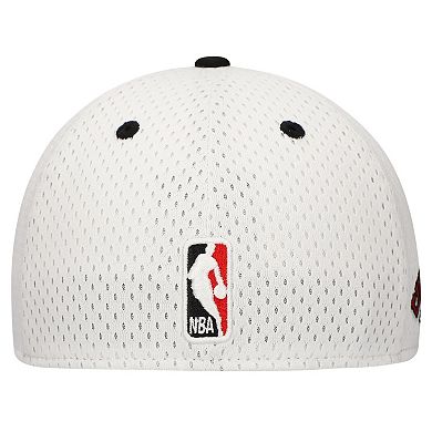 Men's New Era White/Black Chicago Bulls Throwback 2Tone 59FIFTY Fitted Hat