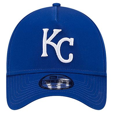 Men's New Era Royal Kansas City Royals Team Color A-Frame 9FORTY Adjustable Hat