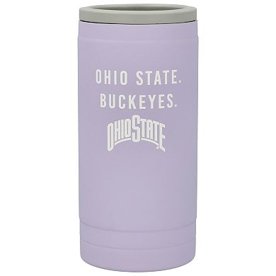 Ohio State Buckeyes 12oz. Lavender Soft Touch Slim Coolie
