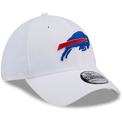 Men's New Era White Buffalo Bills Main 39THIRTY Flex Hat