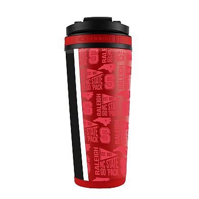 WinCraft NC State Wolfpack 26oz. 4D Stainless Steel Ice Shaker Bottle