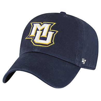 Men's '47 Navy Marquette Golden Eagles Clean Up Adjustable Hat