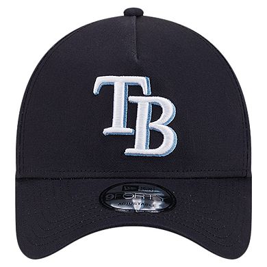 Men's New Era Navy Tampa Bay Rays Team Color A-Frame 9FORTY Adjustable Hat