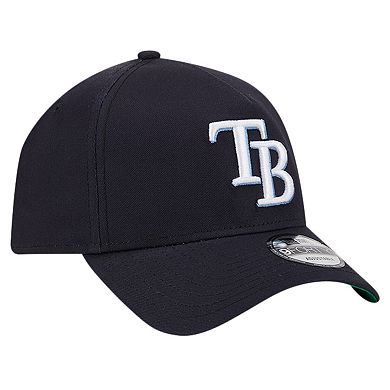 Men's New Era Navy Tampa Bay Rays Team Color A-Frame 9FORTY Adjustable Hat