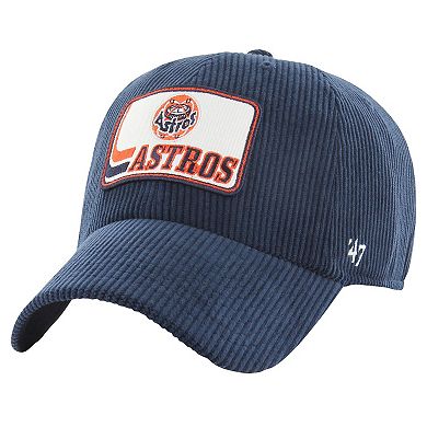 Men's '47 Navy Houston Astros Wax Pack Collection Corduroy Clean Up Adjustable Hat