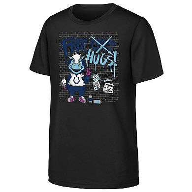 Youth  Black Indianapolis Colts  Blue Mascot Pie T-Shirt