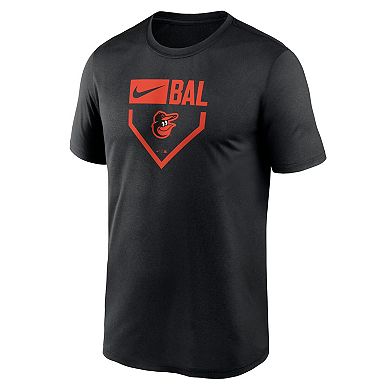 Men's Nike Black Baltimore Orioles Home Plate Icon Legend Performance T-Shirt