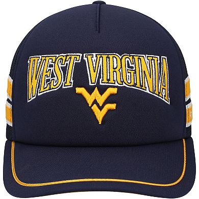 Men's '47 Navy West Virginia Mountaineers Sideband Trucker Adjustable Hat