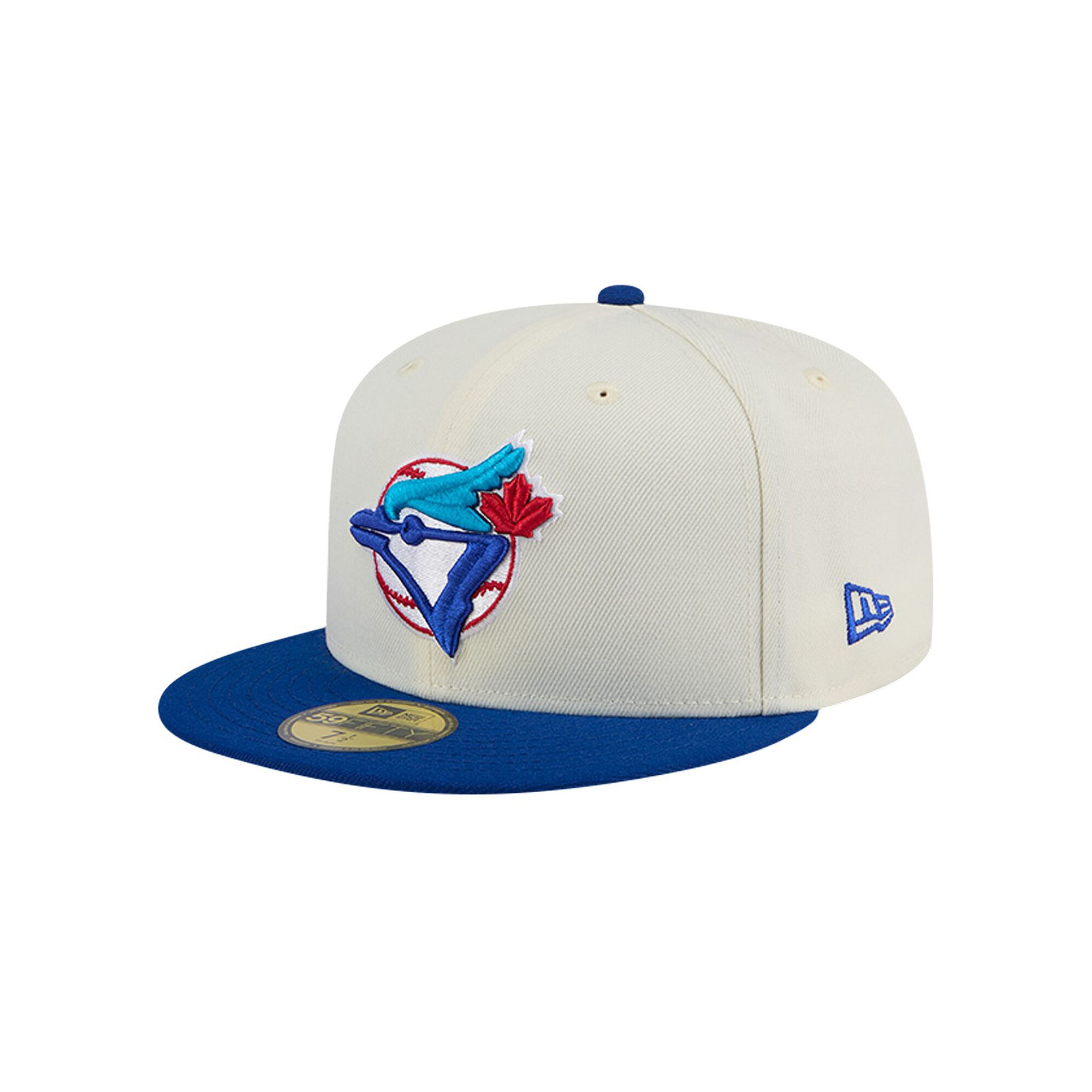 Mens New Era Cream Toronto Blue Jays Cooperstown Collection Chrome 59FIFTY
