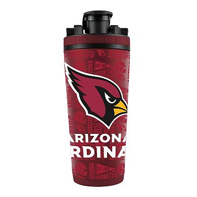 WinCraft Arizona Cardinals 26oz. 4D Stainless Steel Ice Shaker Bottle