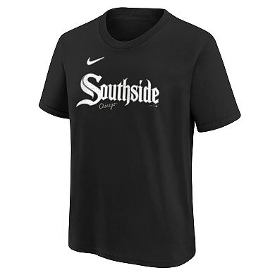 Youth Nike Black Chicago White Sox City Connect Wordmark T-Shirt