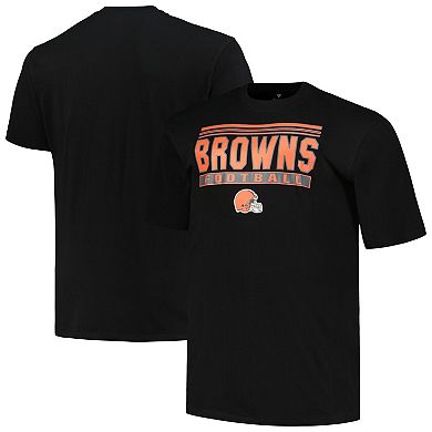 Men's Fanatics Branded Black Cleveland Browns Big & Tall Pop T-Shirt