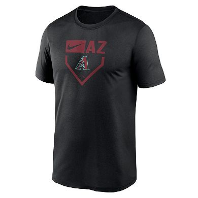 Men's Nike Black Arizona Diamondbacks Home Plate Icon Legend Performance T-Shirt