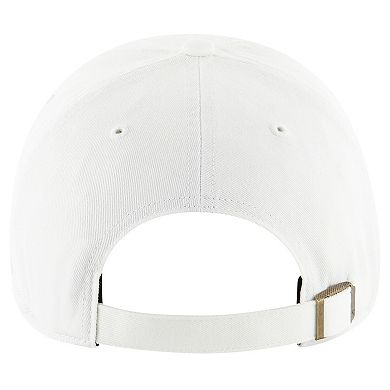 Women's '47 White New Orleans Saints Ballpark Cheer Clean Up Adjustable Hat