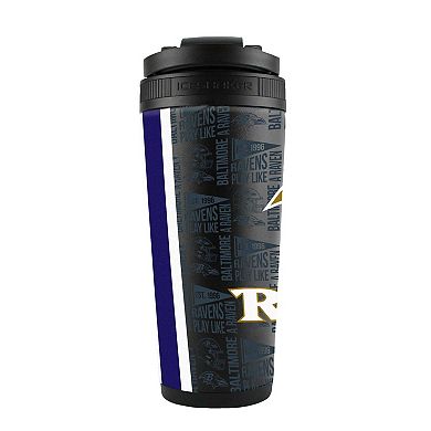 WinCraft Baltimore Ravens 26oz. 4D Stainless Steel Ice Shaker Bottle