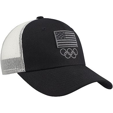 Youth Black Team USA Trucker Adjustable Hat