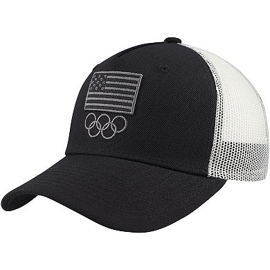 Youth Black Team USA Trucker Adjustable Hat