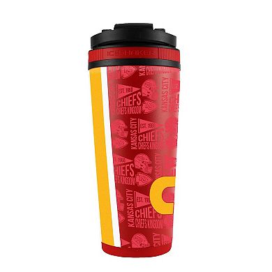 WinCraft Kansas City Chiefs 26oz. 4D Stainless Steel Ice Shaker Bottle
