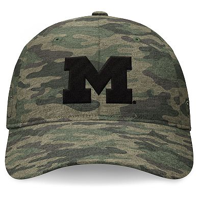 Men's Top of the World Camo Michigan Wolverines OHT Military Appreciation Hound Adjustable Hat