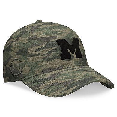Men's Top of the World Camo Michigan Wolverines OHT Military Appreciation Hound Adjustable Hat