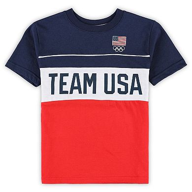 Preschool Navy Team USA Edge Depth T-Shirt