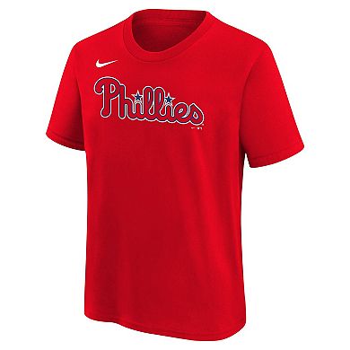 Youth Nike Bryce Harper Red Philadelphia Phillies Home Player Name & Number T-Shirt