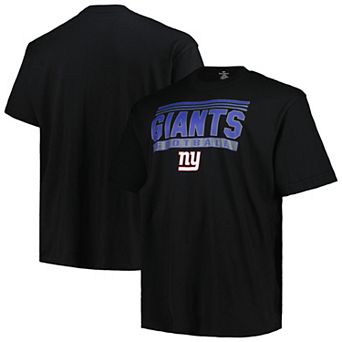 Men's Fanatics Branded Black New York Giants Big & Tall Pop T-Shirt