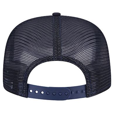 Men's New Era Navy Houston Astros Seeing Diamonds A-Frame Trucker 9FIFTY Snapback Hat