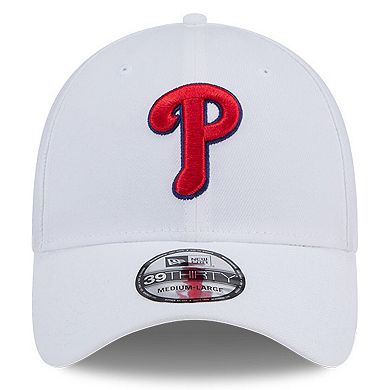 Men's New Era White Philadelphia Phillies 39THIRTY Flex Hat