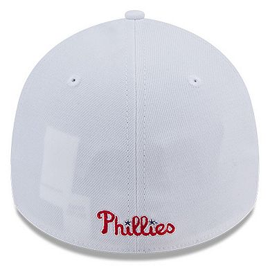 Men's New Era White Philadelphia Phillies 39THIRTY Flex Hat