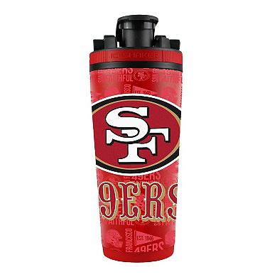 WinCraft San Francisco 49ers 26oz. 4D Stainless Steel Ice Shaker Bottle