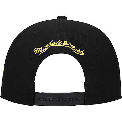 Men's Mitchell & Ness Black Boston Bruins Core Team Script 2.0 Snapback Hat