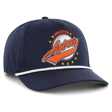 Men's '47 Navy Houston Astros Wax Pack Collection Premier Hitch Adjustable Hat