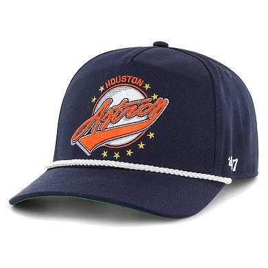 Men's '47 Navy Houston Astros Wax Pack Collection Premier Hitch Adjustable Hat