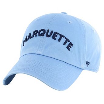 Men's '47 Light Blue Marquette Golden Eagles Clean Up Adjustable Hat