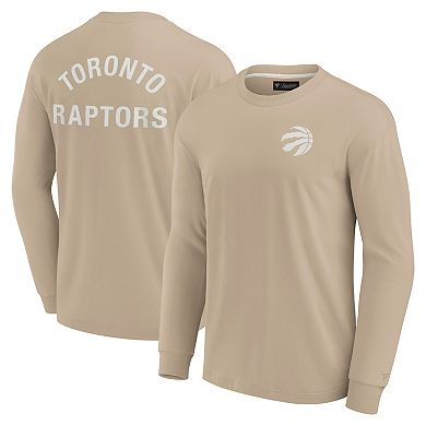 Unisex Fanatics Khaki Toronto Raptors Elements Super Soft Long Sleeve T-Shirt