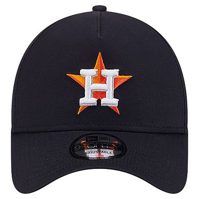 Men's New Era Navy Houston Astros Team Color A-Frame 9FORTY Adjustable Hat
