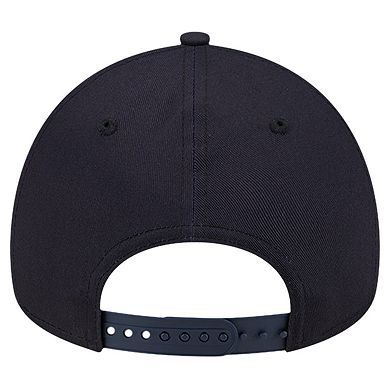 Men's New Era Navy Houston Astros Team Color A-Frame 9FORTY Adjustable Hat